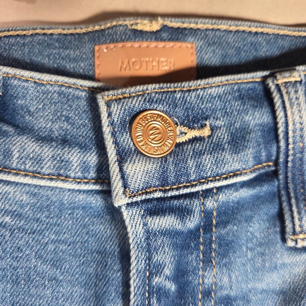 MOTHER Jeans Mid Rise Rambler Out Of the Blue. - Picture 3 of 6